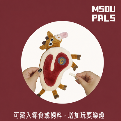 系列展示｜豬牛羊肉排發聲玩具｜牛排・豬排・羊排