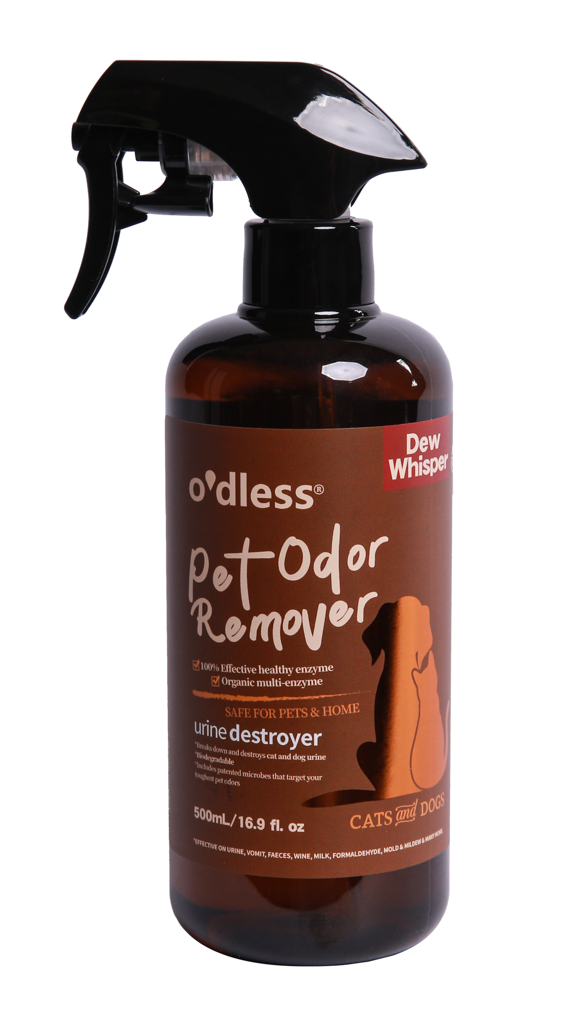 O'dless 寵物消臭噴劑（晨息） 500mL 原廠英文標籤商品照