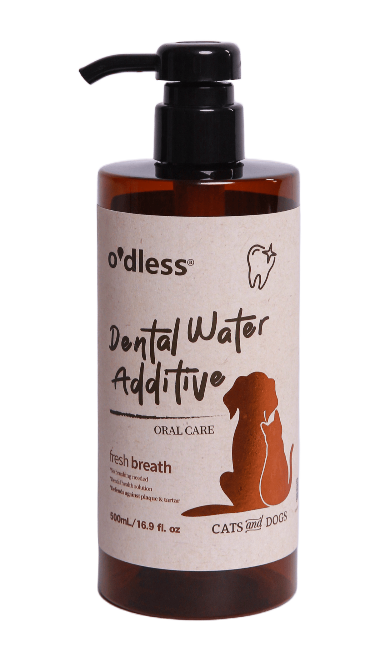 O'dless 寵物潔齒水 500mL 原廠英文標籤商品照